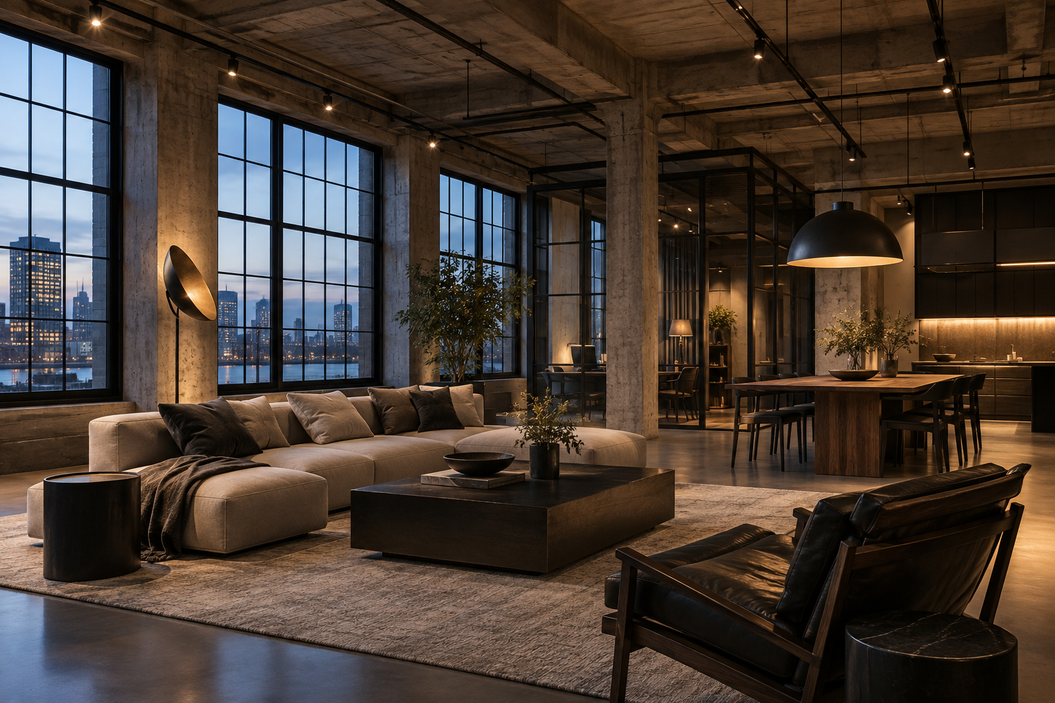 Exemple d’intérieur de style Le style industriel